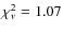 $\chi^{2}_{\nu}=1.07$