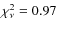 $\chi^{2}_{\nu}=0.97$
