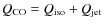 $Q_{\rm CO}=Q_{\rm iso}+Q_{\rm jet}$