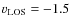 $v_{\rm LOS}=-1.5$