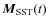 ${\mbox{\boldmath$M$\unboldmath }}_{\rm SST}(t)$