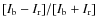 $[I_{\rm b}-I_{\rm r}]/[I_{\rm b} + I_{\rm r}]$