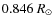 $0.846~R_{\odot}$