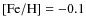 ${\rm [Fe/H]}=-0.1$