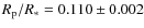 $R_{\rm p}/R_{*}=0.110\pm0.002$