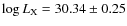 $\log{L_{\rm X}}=30.34\pm0.25$