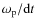 $ \omega_{\rm p}/{\rm d}t$