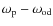 $\omega_{\rm p} - \omega_{\rm od}$