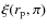 $\xi (r_{\rm p},\pi )$