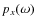 $p_{x}(\omega)$