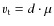 $v_{{\rm t}}=d\cdot\mu$