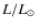 $L/\mbox{$L_{\odot}$ }$