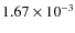 $1.67\times10^{-3}$