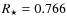 $R_{\star}=0.766$