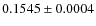 $0.1545\pm0.0004$