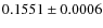 $0.1551\pm0.0006$