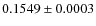$0.1549\pm0.0003$