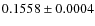 $0.1558\pm0.0004$