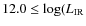 $12.0\le\log(L_{\rm IR}$
