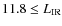 $11.8\leq L_{\rm IR}$