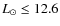 $L_{\odot}\leq 12.6$