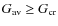 $G_{\rm av}\geq G_{\rm cr}$