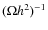 $(\Omega h^2)^{-1}$