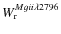 $W_{{\rm r}}^{Mg {\sc ii}\lambda2796}$