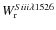 $W_{{\rm r}}^{Si {\sc ii}\lambda 1526}$