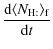 $\displaystyle \frac{{\rm d}\langle {N_{\rm H:}} \rangle_{\rm f}}{{\rm d}t}$
