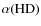 $\alpha({\rm HD})$