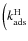 $\Big(k^{\rm H}_{\rm ads}$