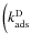 $\Big(k^{\rm D}_{\rm ads}$