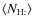 $\langle N_{\rm H:} \rangle$