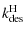 $\displaystyle k^{\rm H}_{\rm des}$