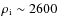 $\rho_{\rm
i}\sim2600$