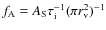 $f_{\rm A}=A_{\rm S}\tau_{\rm i}^{-1}(\pi r_{\rm
v}^2)^{-1}$