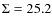 $\Sigma=25.2$