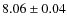 $8.06 \pm 0.04$