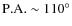 ${\rm P.A.}\sim 110^\circ$