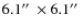 $6.1\hbox {$^{\prime \prime }$ }\times 6.1\hbox {$^{\prime \prime }$ }$