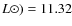 $L\odot)=11.32$