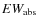 $EW_{\rm {abs}}$