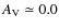 $A_{\rm V} \simeq 0.0$