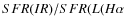 $SFR(IR)/SFR(L(H\alpha$