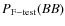 $P_{\rm F-test}(BB)$