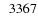 $\phantom{0}3367$