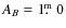 $A_B=1\hbox{$.\!\!^{\rm m}$ }0$