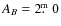 $A_B = 2\hbox{$.\!\!^{\rm m}$ }0$