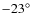 $-23\hbox{$^\circ$ }$